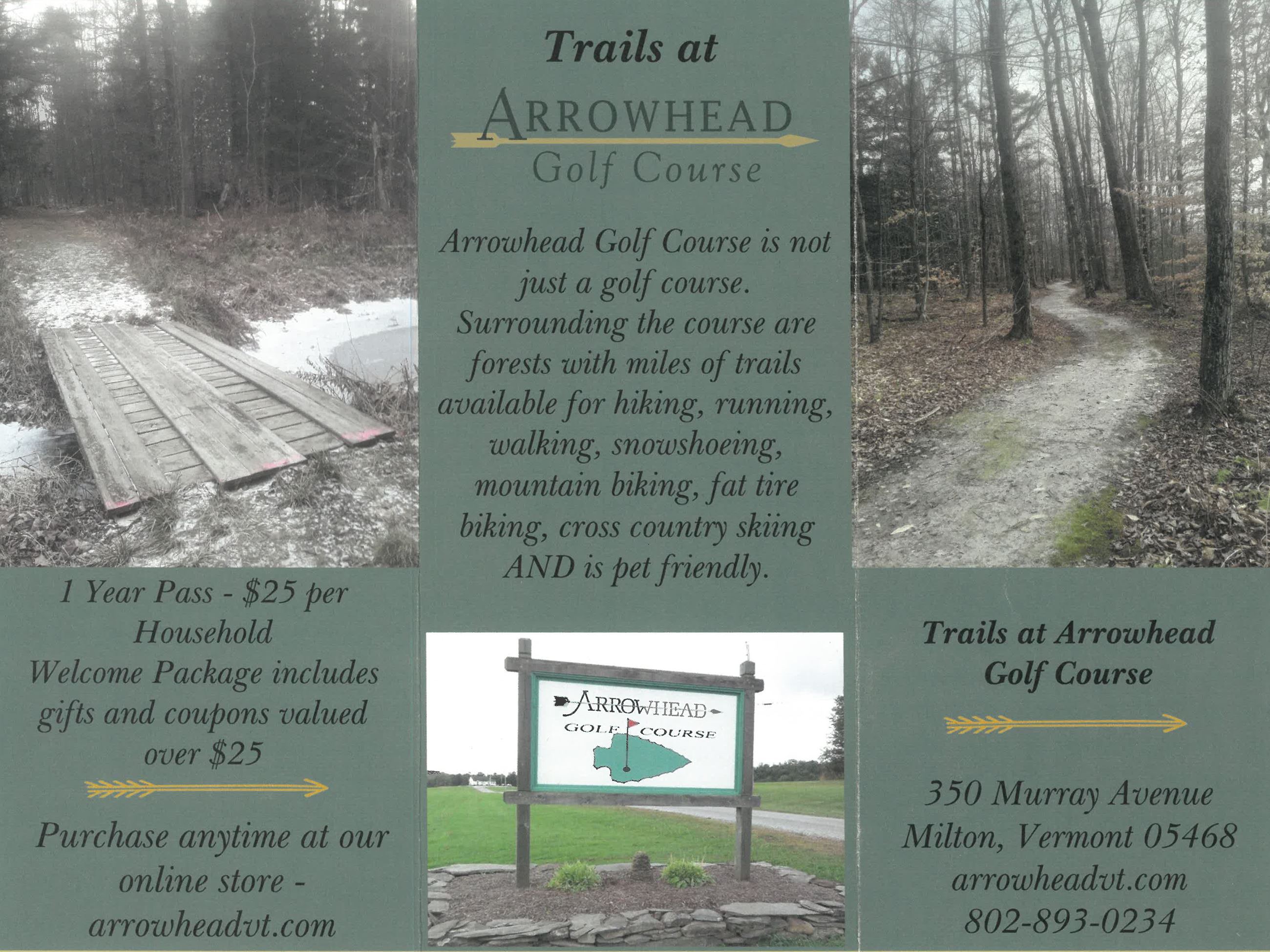 Trails at Arrowhead Golf Course Brochure and Map