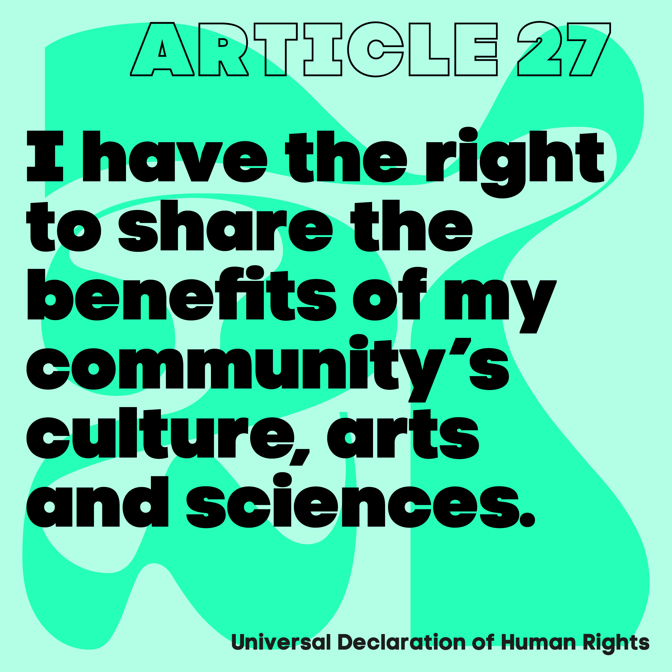 Universal Declaration of Human Rights Article 27