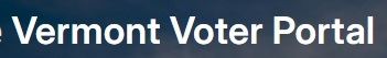 VT Voter Portal screenshot
