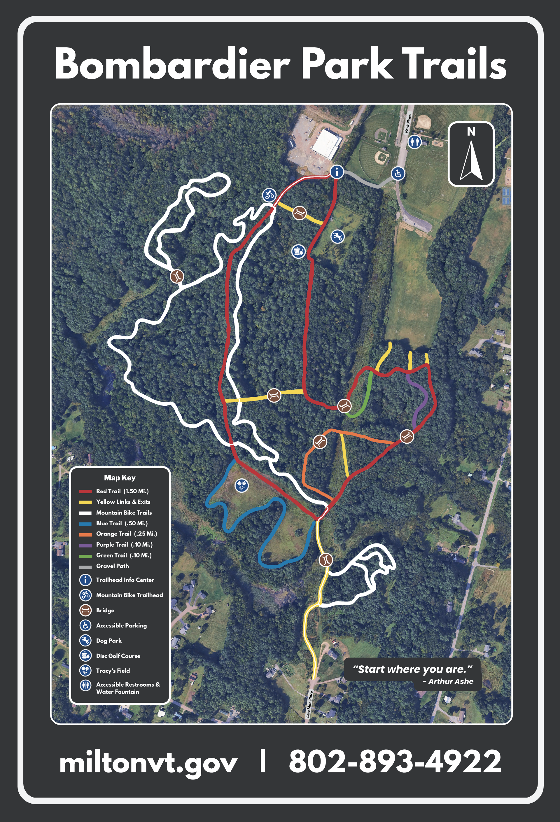 Bombardier Park Trails Map